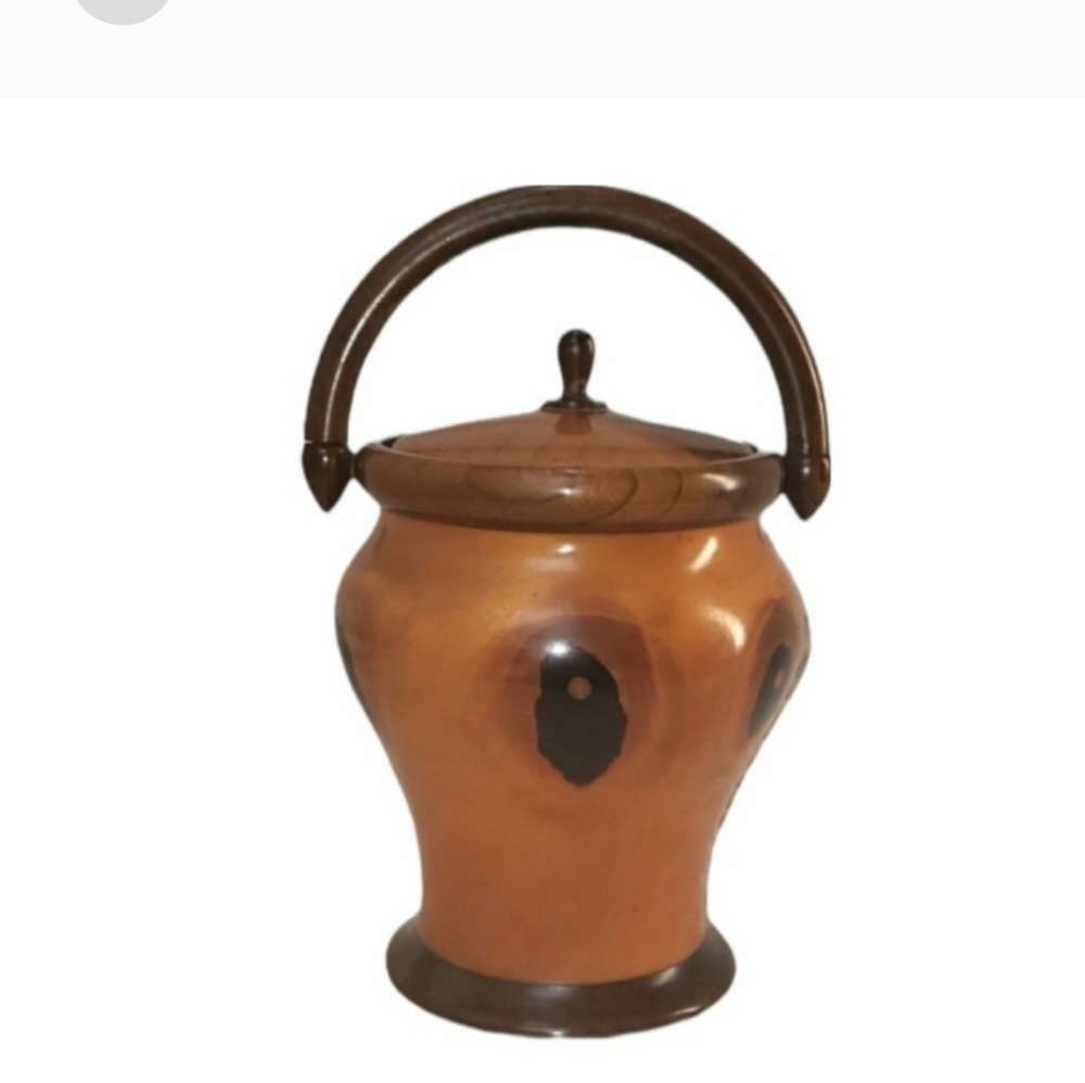 Vintage MCM TEAK Handmade Little Sewing Notions